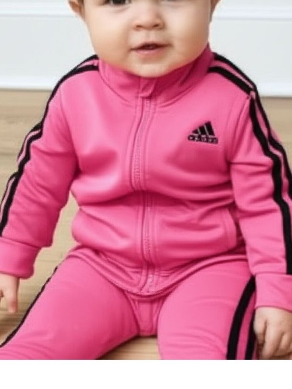 Adidas Toddler Girls Track Jacket Size 12 Months